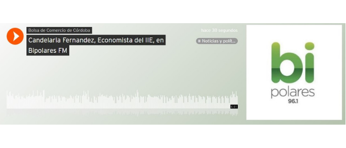 Candelaria Fernandez, Economista del IIE, en Bipolares FM